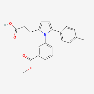 3-{1-[3-(methoxycarbonyl)phenyl]-5-(4-methylphenyl)-1H-pyrrol-2-yl}propanoic acid