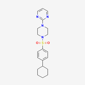 2-{4-[(4-cyclohexylphenyl)sulfonyl]-1-piperazinyl}pyrimidine