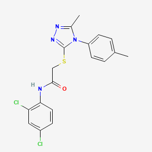 N-(2,4-dichlorophenyl)-2-{[5-methyl-4-(4-methylphenyl)-4H-1,2,4-triazol-3-yl]thio}acetamide