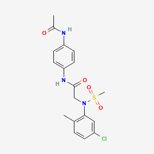 N~1~-[4-(acetylamino)phenyl]-N~2~-(5-chloro-2-methylphenyl)-N~2~-(methylsulfonyl)glycinamide