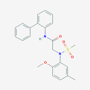 N~1~-2-biphenylyl-N~2~-(2-methoxy-5-methylphenyl)-N~2~-(methylsulfonyl)glycinamide