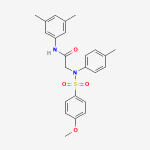 N-(3,5-DIMETHYLPHENYL)-2-[N-(4-METHYLPHENYL)4-METHOXYBENZENESULFONAMIDO]ACETAMIDE