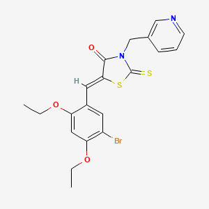 5-(5-bromo-2,4-diethoxybenzylidene)-3-(3-pyridinylmethyl)-2-thioxo-1,3-thiazolidin-4-one