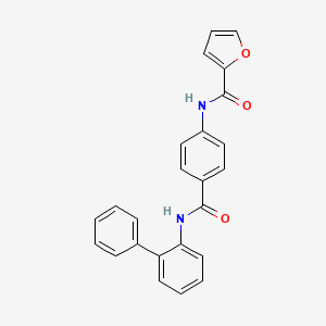 N-{4-[(2-biphenylylamino)carbonyl]phenyl}-2-furamide