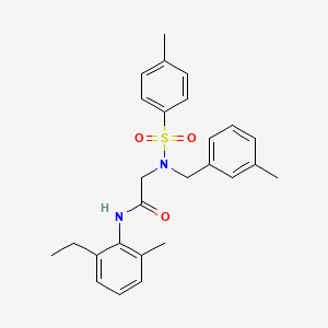 N~1~-(2-ethyl-6-methylphenyl)-N~2~-(3-methylbenzyl)-N~2~-[(4-methylphenyl)sulfonyl]glycinamide