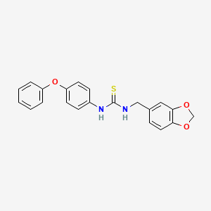 N-(1,3-benzodioxol-5-ylmethyl)-N'-(4-phenoxyphenyl)thiourea