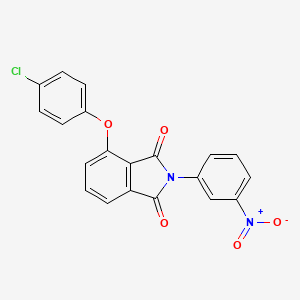 molecular formula C20H11ClN2O5 B3644747 4-(4-chlorophenoxy)-2-(3-nitrophenyl)-1H-isoindole-1,3(2H)-dione 