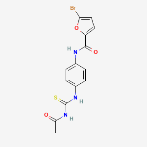 N-[4-(acetylcarbamothioylamino)phenyl]-5-bromofuran-2-carboxamide