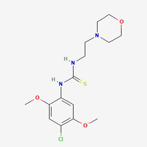 3-(4-CHLORO-2,5-DIMETHOXYPHENYL)-1-[2-(MORPHOLIN-4-YL)ETHYL]THIOUREA