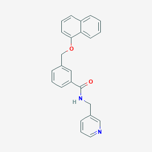 3-[(naphthalen-1-yloxy)methyl]-N-(pyridin-3-ylmethyl)benzamide