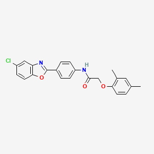 N-[4-(5-chloro-1,3-benzoxazol-2-yl)phenyl]-2-(2,4-dimethylphenoxy)acetamide