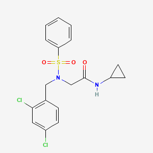 N-cyclopropyl-N~2~-(2,4-dichlorobenzyl)-N~2~-(phenylsulfonyl)glycinamide