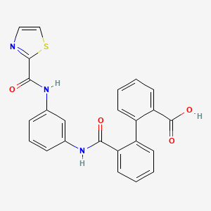 2'-[({3-[(1,3-thiazol-2-ylcarbonyl)amino]phenyl}amino)carbonyl]-2-biphenylcarboxylic acid