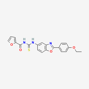 N-{[2-(4-ethoxyphenyl)-1,3-benzoxazol-5-yl]carbamothioyl}furan-2-carboxamide