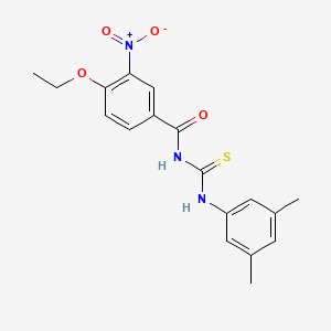 N-[(3,5-dimethylphenyl)carbamothioyl]-4-ethoxy-3-nitrobenzamide