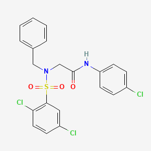 N~2~-benzyl-N-(4-chlorophenyl)-N~2~-[(2,5-dichlorophenyl)sulfonyl]glycinamide