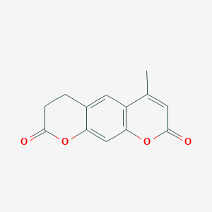 6-METHYL-2H,3H,4H,8H-PYRANO[3,2-G]CHROMENE-2,8-DIONE