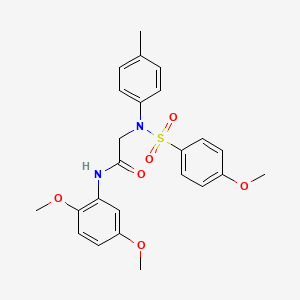 N-(2,5-DIMETHOXYPHENYL)-2-[N-(4-METHYLPHENYL)4-METHOXYBENZENESULFONAMIDO]ACETAMIDE