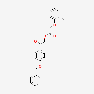 2-[4-(benzyloxy)phenyl]-2-oxoethyl (2-methylphenoxy)acetate