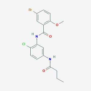 5-bromo-N-[5-(butanoylamino)-2-chlorophenyl]-2-methoxybenzamide