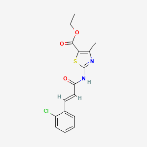 ethyl 2-{[3-(2-chlorophenyl)acryloyl]amino}-4-methyl-1,3-thiazole-5-carboxylate