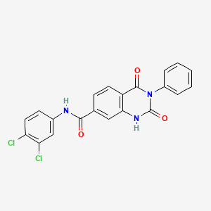 N-(3,4-dichlorophenyl)-2,4-dioxo-3-phenyl-1,2,3,4-tetrahydroquinazoline-7-carboxamide