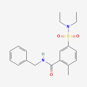 N-benzyl-5-(diethylsulfamoyl)-2-methylbenzamide