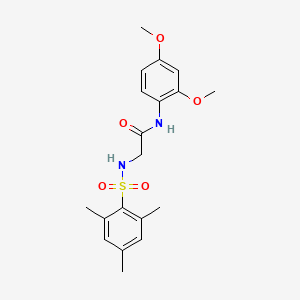 N-(2,4-dimethoxyphenyl)-2-[(2,4,6-trimethylphenyl)sulfonylamino]acetamide