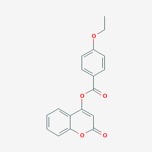 molecular formula C18H14O5 B364507 2-oxo-2H-chromen-4-yl 4-ethoxybenzoate CAS No. 858745-79-6