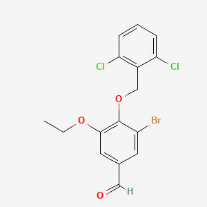 3-bromo-4-[(2,6-dichlorobenzyl)oxy]-5-ethoxybenzaldehyde