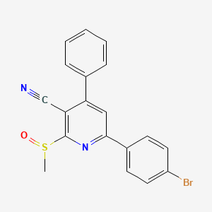 6-(4-bromophenyl)-2-(methylsulfinyl)-4-phenylnicotinonitrile