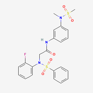 N~2~-(2-fluorophenyl)-N~1~-{3-[methyl(methylsulfonyl)amino]phenyl}-N~2~-(phenylsulfonyl)glycinamide