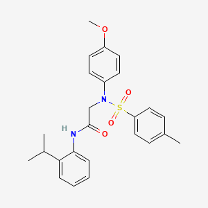 N~1~-(2-isopropylphenyl)-N~2~-(4-methoxyphenyl)-N~2~-[(4-methylphenyl)sulfonyl]glycinamide