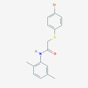 2-[(4-bromophenyl)thio]-N-(2,5-dimethylphenyl)acetamide