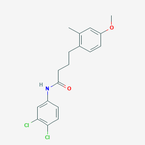 N-(3,4-dichlorophenyl)-4-(4-methoxy-2-methylphenyl)butanamide