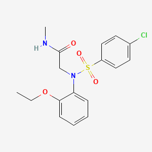 N~2~-[(4-chlorophenyl)sulfonyl]-N~2~-(2-ethoxyphenyl)-N-methylglycinamide