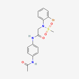 N~1~-[4-(acetylamino)phenyl]-N~2~-(2-bromophenyl)-N~2~-(methylsulfonyl)glycinamide