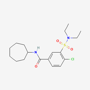 4-chloro-N-cycloheptyl-3-[(diethylamino)sulfonyl]benzamide