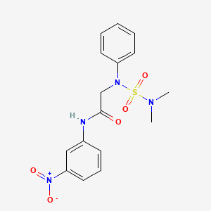 2-[(DIMETHYLSULFAMOYL)(PHENYL)AMINO]-N-(3-NITROPHENYL)ACETAMIDE