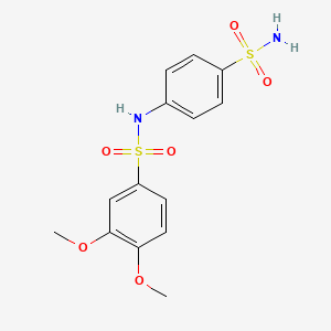 3,4-dimethoxy-N-(4-sulfamoylphenyl)benzenesulfonamide