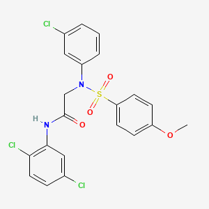 N~2~-(3-chlorophenyl)-N~1~-(2,5-dichlorophenyl)-N~2~-[(4-methoxyphenyl)sulfonyl]glycinamide