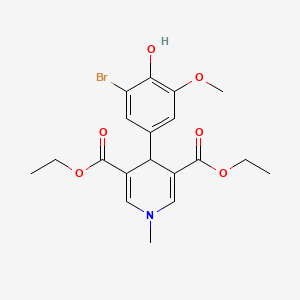 3,5-DIETHYL 4-(3-BROMO-4-HYDROXY-5-METHOXYPHENYL)-1-METHYL-1,4-DIHYDROPYRIDINE-3,5-DICARBOXYLATE