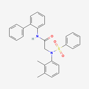 N~1~-2-biphenylyl-N~2~-(2,3-dimethylphenyl)-N~2~-(phenylsulfonyl)glycinamide