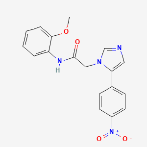 N-(2-methoxyphenyl)-2-[5-(4-nitrophenyl)-1H-imidazol-1-yl]acetamide