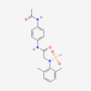 N~1~-[4-(acetylamino)phenyl]-N~2~-(2,6-dimethylphenyl)-N~2~-(methylsulfonyl)glycinamide