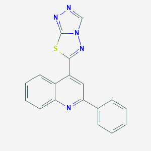 molecular formula C18H11N5S B364532 2-Phenyl-4-[1,2,4]triazolo[3,4-b][1,3,4]thiadiazol-6-ylquinoline CAS No. 954314-97-7