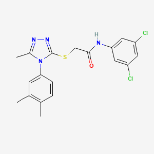 N-(3,5-dichlorophenyl)-2-{[4-(3,4-dimethylphenyl)-5-methyl-4H-1,2,4-triazol-3-yl]sulfanyl}acetamide