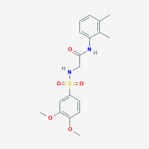 N~2~-[(3,4-dimethoxyphenyl)sulfonyl]-N~1~-(2,3-dimethylphenyl)glycinamide