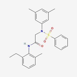 N~2~-(3,5-dimethylphenyl)-N~1~-(2-ethyl-6-methylphenyl)-N~2~-(phenylsulfonyl)glycinamide