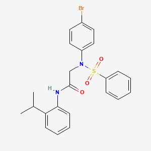 N~2~-(4-bromophenyl)-N~1~-(2-isopropylphenyl)-N~2~-(phenylsulfonyl)glycinamide